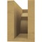 Ekena Millwork 4in. W x 6in. H x 12in. L Monterey Woodgrain TimberThane Rafter Tail, Primed Tan RFTUR04X06X12MONRCPR - alternate 4